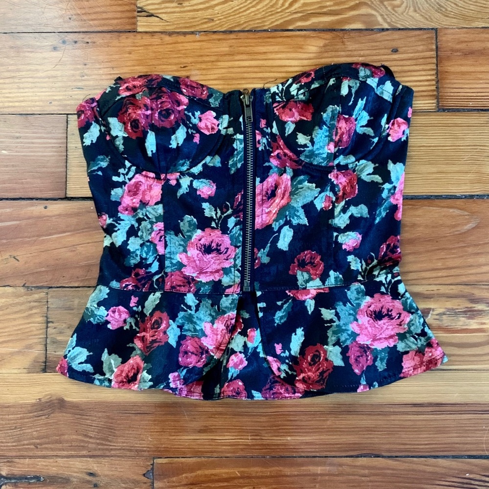 Satin Roses Corset